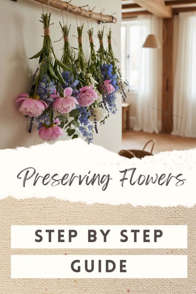 How to preserve flowers step by step