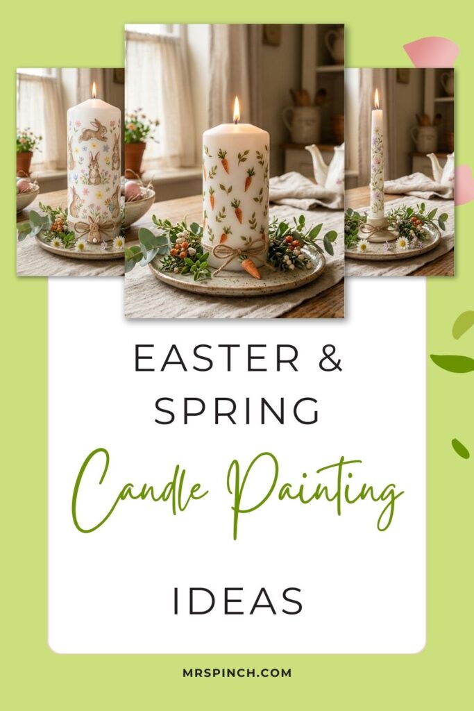 Candle Painting Ideas: Beautiful DIY Designs for Spring and Easter ...